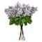 24" Artificial Lilac Arrangement with Cylinder Glass Vase
